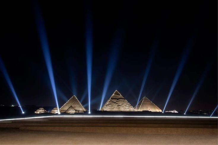 Sound and Light Show Pyramids,Giza, Cairo